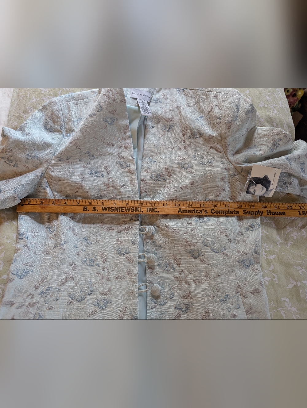 Jaclyn Smith Jacquard skirt suit set size 12 - Picture 2 of 11